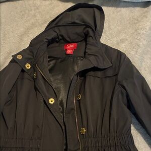 CM Women's Black Utility Jacket with Hood